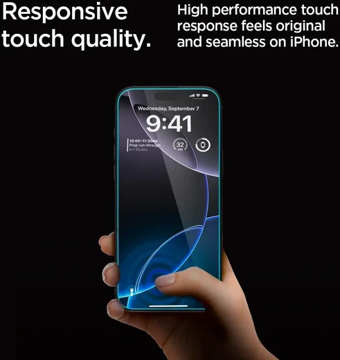 Spigen EZ Fit GLAS.tR iPhone 17 Pro Max / 16 Pro Max Privacy Glass 2-Pack afbeelding 5