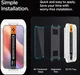 Spigen EZ Fit GLAS.tR Apple iPhone 16 Pro Max Privacy Glass 1-Pack afbeelding 5