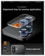 Spigen EZ Fit Optik Pro iPhone 17/16/16 Plus Camera Protector Zwart (2-Pack) afbeelding 3