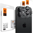 Spigen EZ Fit Optik Pro iPhone 17/16/16 Plus Camera Protector Zwart (2-Pack)