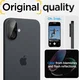 Spigen Optik Apple iPhone 16 / 16 Plus Camera Lens Protector Zwart 2-Pack afbeelding 4