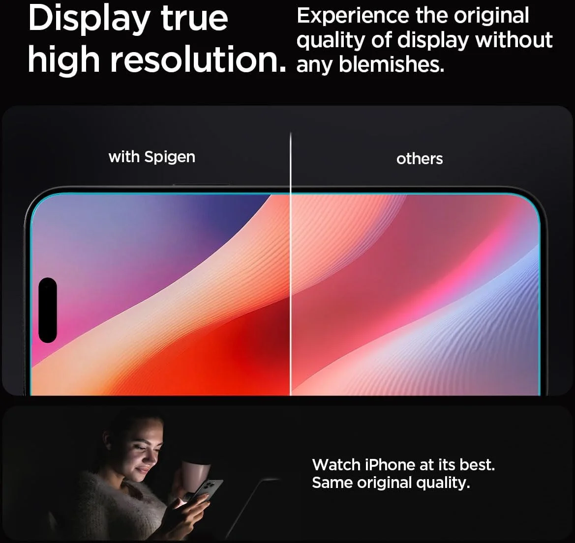 Spigen EZ Fit GLAS.tR Apple iPhone 16 Pro Screen Protector 1-Pack afbeelding 6