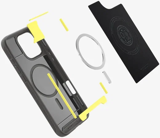 Spigen Rugged Armor MagFit iPhone 16 Pro Max Hoesje Back Cover MagSafe Grijs afbeelding 10