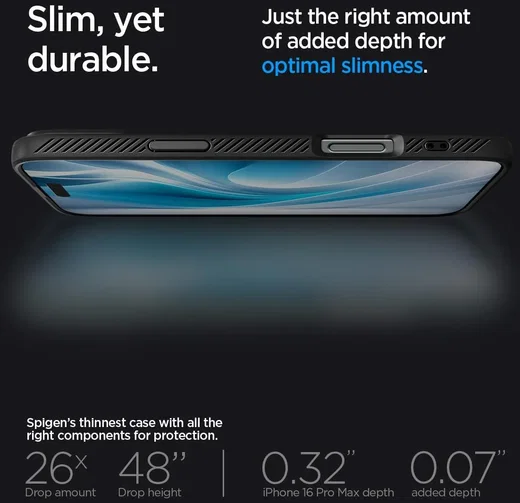 Spigen Liquid Air Apple iPhone 16 Pro Max Hoesje Back Cover Zwart afbeelding 8