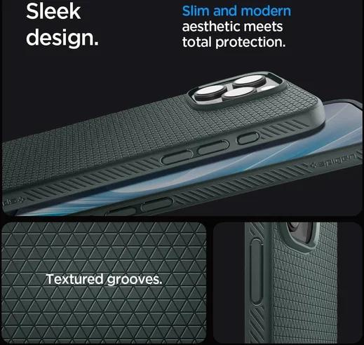 Spigen Liquid Air Apple iPhone 16 Pro Max Hoesje Back Cover Groen afbeelding 6