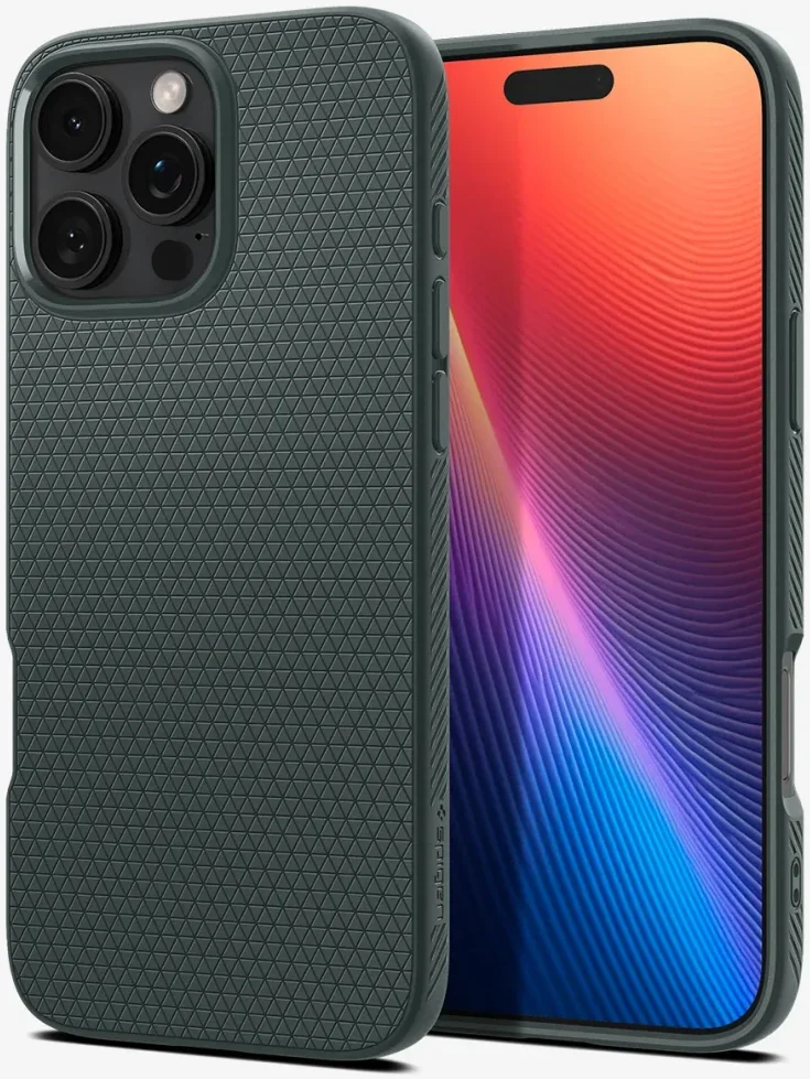 Spigen Liquid Air Apple iPhone 16 Pro Max Hoesje Back Cover Groen afbeelding 9