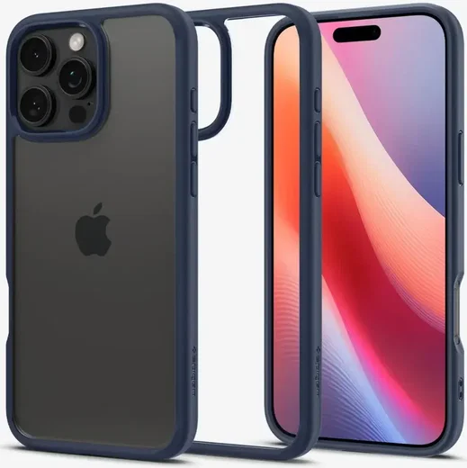 Spigen Ultra Hybrid Apple iPhone 16 Pro Max Hoesje Back Cover Blauw afbeelding 8