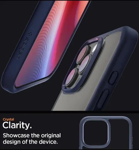 Spigen Ultra Hybrid Apple iPhone 16 Pro Max Hoesje Back Cover Blauw afbeelding 3