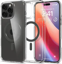 Spigen Ultra Hybrid MagFit Apple iPhone 16 Pro Max Hoesje MagSafe Graphite afbeelding