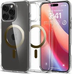Spigen Ultra Hybrid MagFit Apple iPhone 16 Pro Max Hoesje MagSafe Goud afbeelding