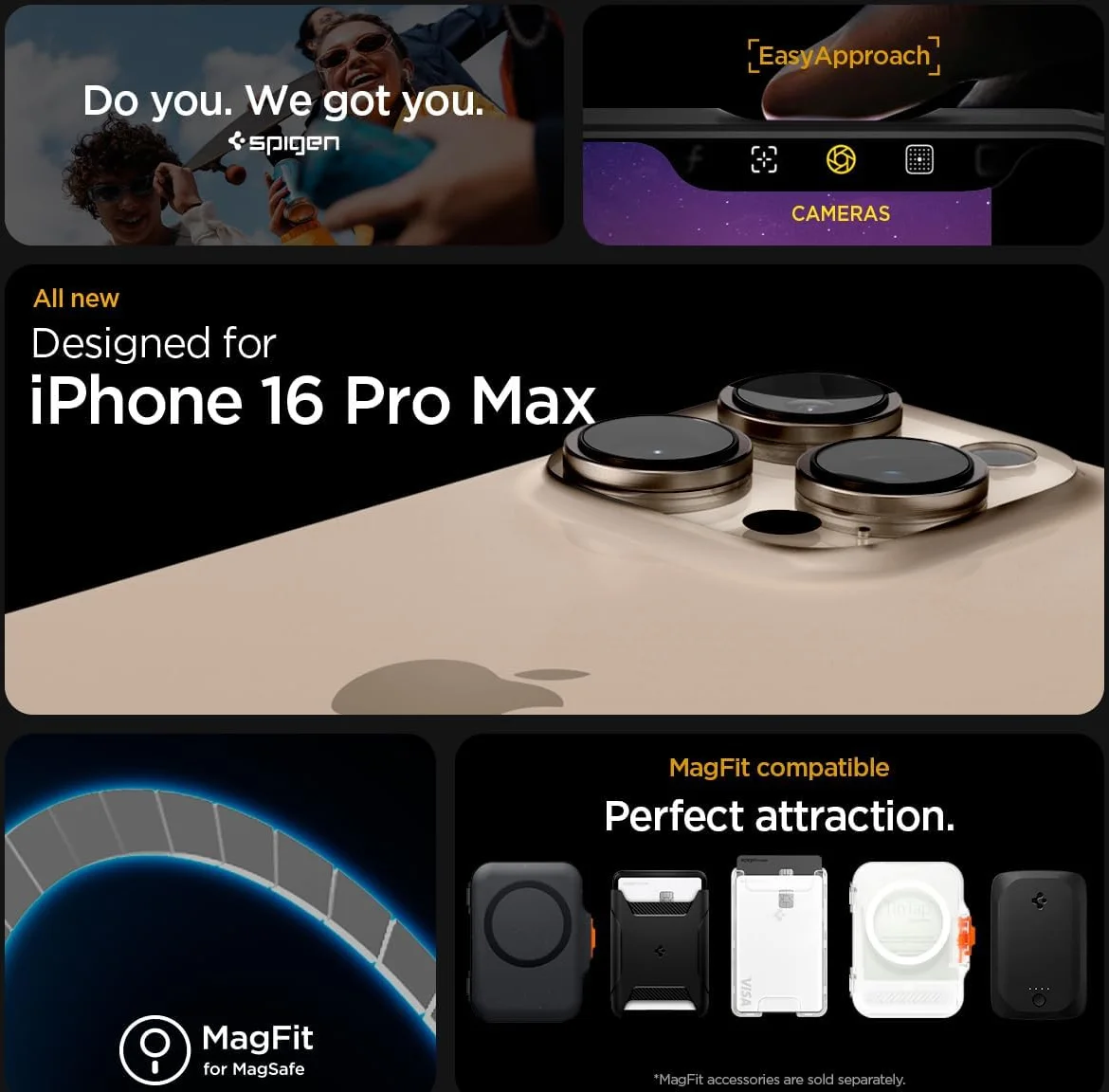 Spigen Ultra Hybrid MagFit Apple iPhone 16 Pro Max Hoesje MagSafe Goud afbeelding 3