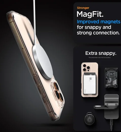 Spigen Ultra Hybrid MagFit Apple iPhone 16 Pro Max Hoesje MagSafe Goud afbeelding 4
