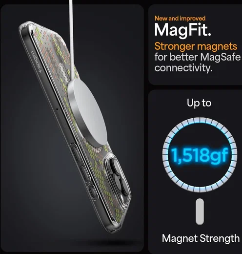 Spigen Ultra Hybrid MagFit Apple iPhone 16 Pro Max Hoesje MagSafe Digital Camo afbeelding 4