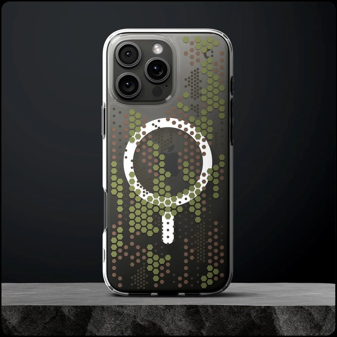 Spigen Ultra Hybrid MagFit Apple iPhone 16 Pro Max Hoesje MagSafe Digital Camo afbeelding 7