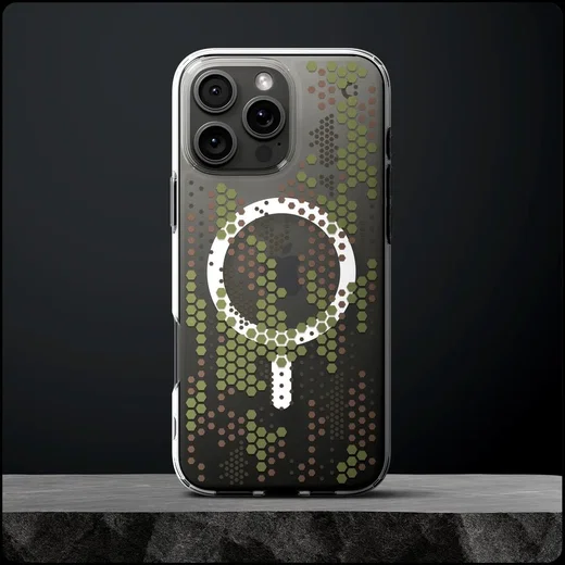 Spigen Ultra Hybrid MagFit Apple iPhone 16 Pro Max Hoesje MagSafe Digital Camo afbeelding 7