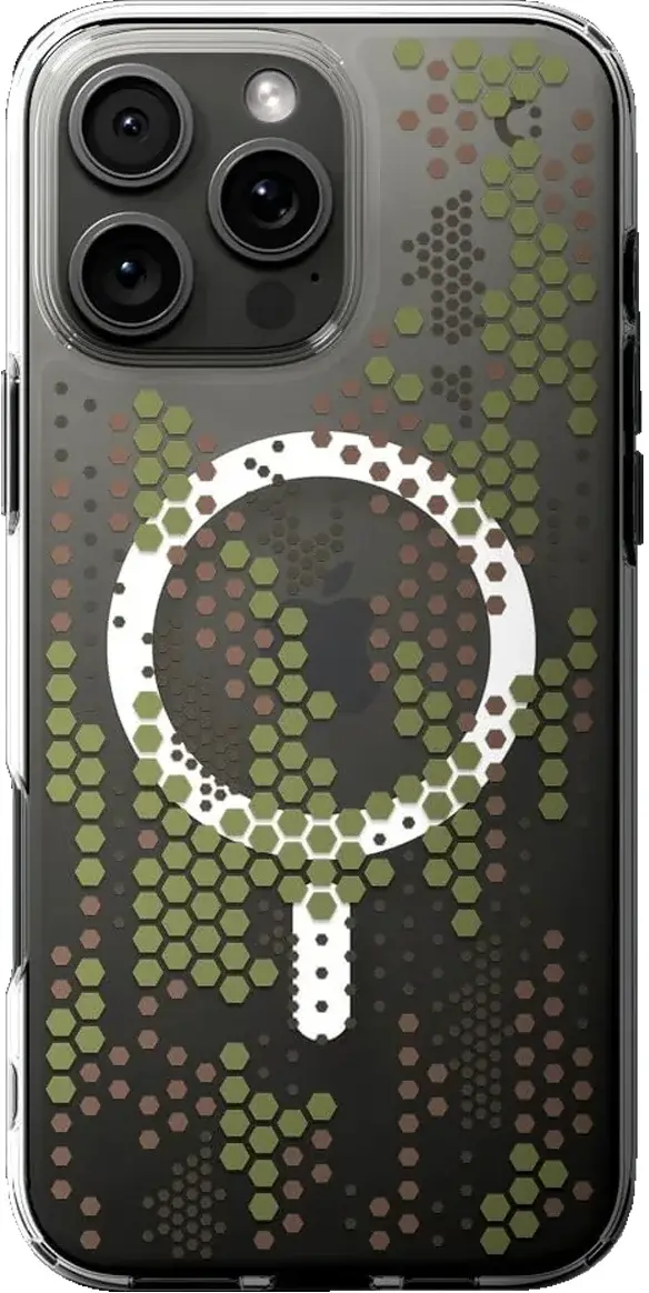 Spigen Ultra Hybrid MagFit Apple iPhone 16 Pro Max Hoesje MagSafe Digital Camo afbeelding 2