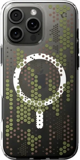 Spigen Ultra Hybrid MagFit Apple iPhone 16 Pro Max Hoesje MagSafe Digital Camo afbeelding 2