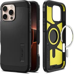 Spigen Tough Armor iPhone 16 Pro Max Hoesje MagSafe Back Cover Zwart afbeelding