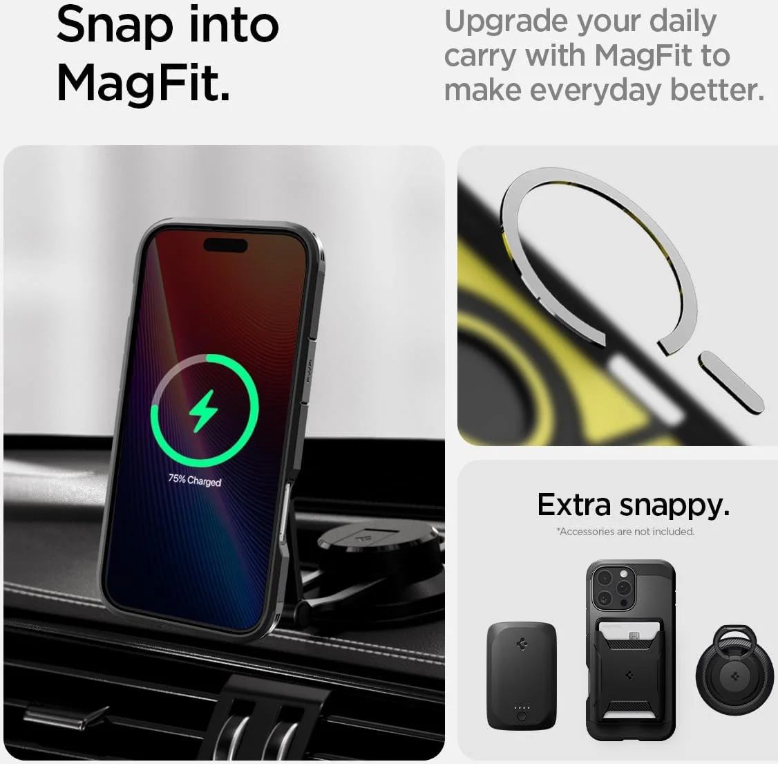 Spigen Tough Armor iPhone 16 Pro Max Hoesje MagSafe Back Cover Zwart afbeelding 6