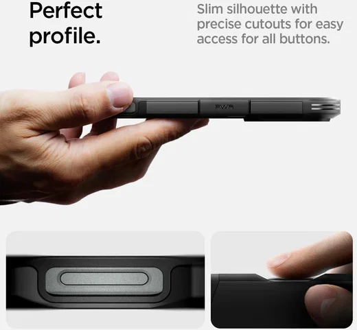 Spigen Tough Armor iPhone 16 Pro Max Hoesje MagSafe Back Cover Zwart afbeelding 7