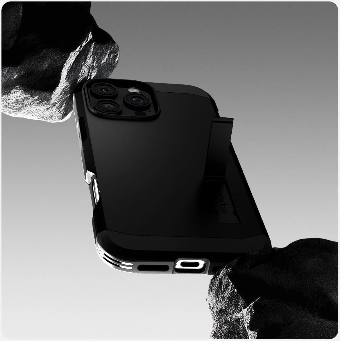Spigen Tough Armor iPhone 16 Pro Max Hoesje MagSafe Back Cover Zwart afbeelding 8
