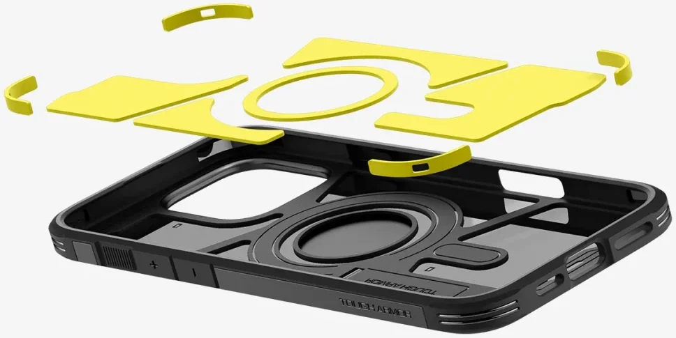 Spigen Tough Armor iPhone 16 Pro Max Hoesje MagSafe Back Cover Zwart afbeelding 9