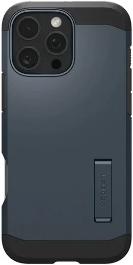 Spigen Tough Armor iPhone 16 Pro Max Hoesje MagSafe Back Cover Metal Slate afbeelding 2