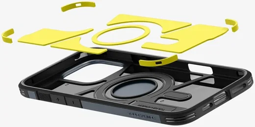 Spigen Tough Armor iPhone 16 Pro Max Hoesje MagSafe Back Cover Metal Slate afbeelding 9