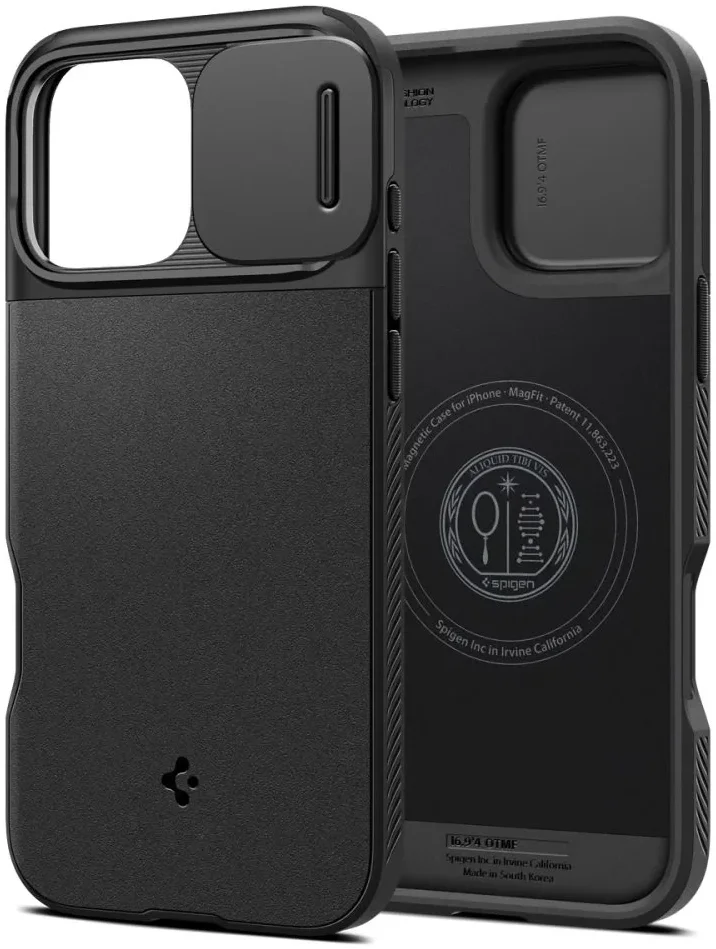 Spigen Optik Armor MagSafe Apple iPhone 16 Pro Max Hoesje Camera Slider Zwart afbeelding 2