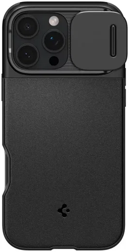 Spigen Optik Armor MagSafe Apple iPhone 16 Pro Max Hoesje Camera Slider Zwart afbeelding 9