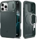 Spigen Optik Armor MagSafe Apple iPhone 16 Pro Max Hoesje Camera Slider Groen