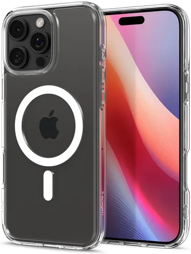 Spigen Crystal Hybrid MagSafe Apple iPhone 16 Pro Max Hoesje Back Cover Wit afbeelding 2