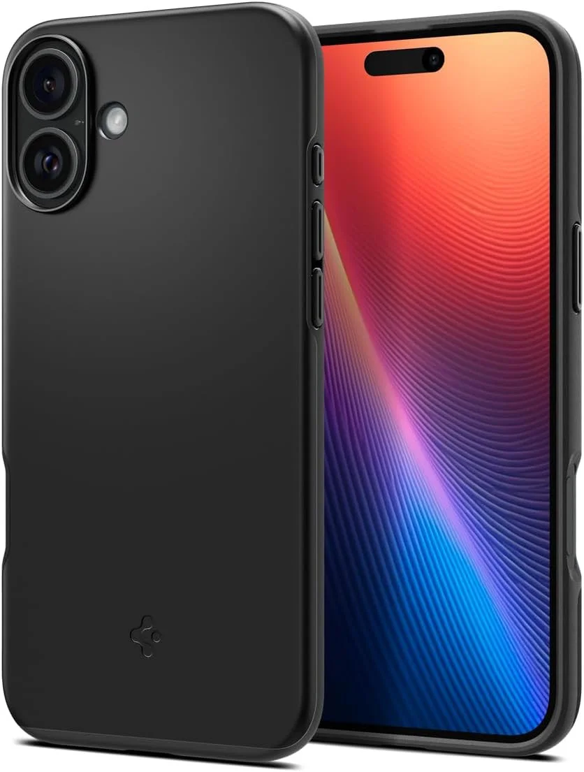 Spigen Thin Fit MagFit Apple iPhone 16 Plus Hoesje MagSafe Back Cover Zwart afbeelding 1