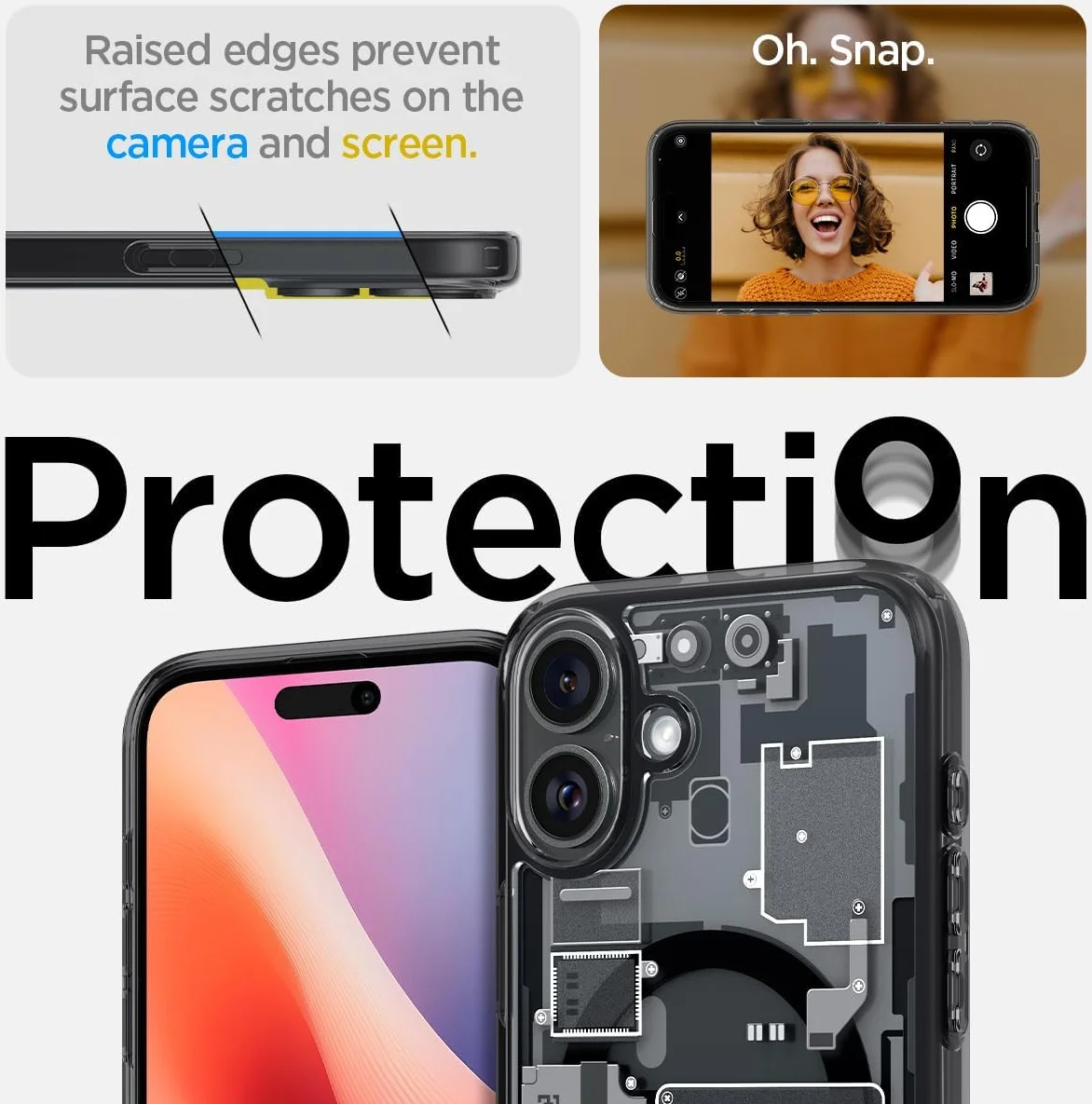 Spigen Ultra Hybrid MagFit Apple iPhone 16 Plus Hoesje MagSafe Zero One Zwart afbeelding 5