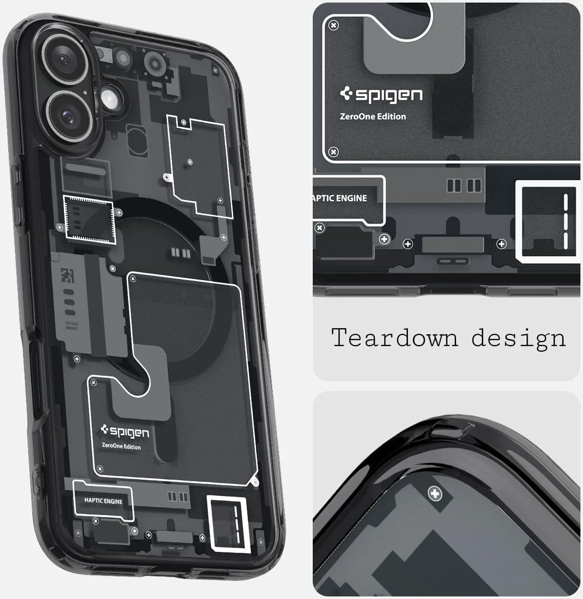 Spigen Ultra Hybrid MagFit Apple iPhone 16 Plus Hoesje MagSafe Zero One Zwart afbeelding 7