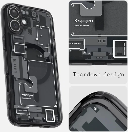 Spigen Ultra Hybrid MagFit Apple iPhone 16 Plus Hoesje MagSafe Zero One Zwart afbeelding 7