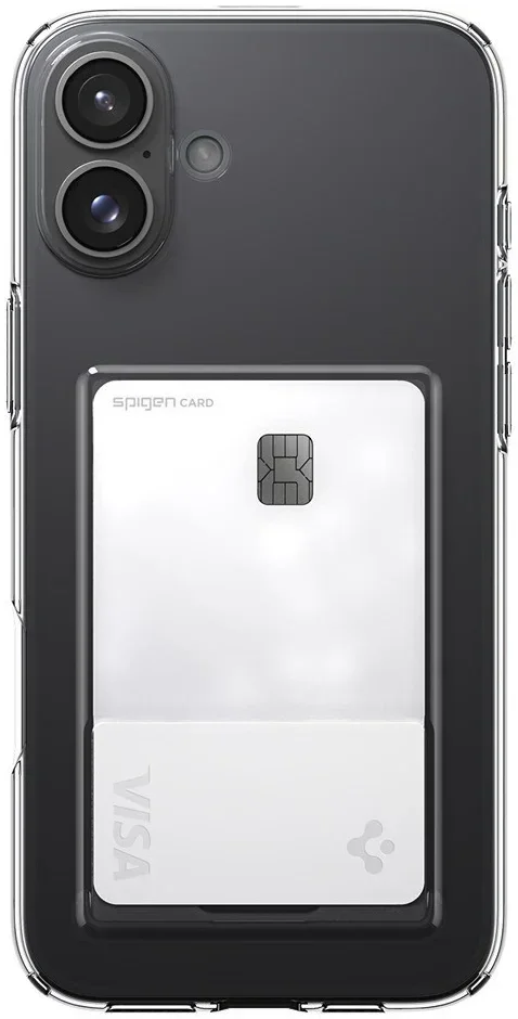 Spigen Crystal Slot Apple iPhone 16 Plus Hoesje Back Cover Transparant afbeelding 2