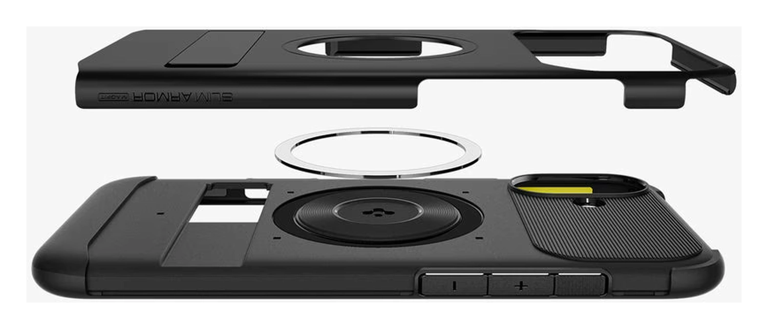 Spigen Slim Armor MagFit Apple iPhone 16 Plus Hoesje MagSafe Zwart afbeelding 6