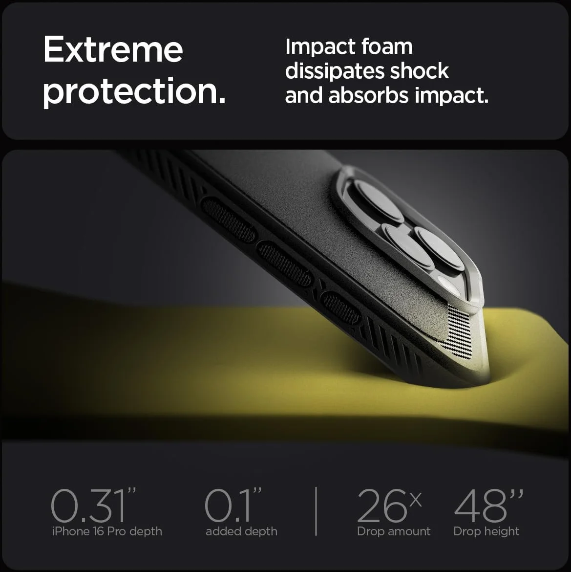 Spigen Rugged Armor MagFit Apple iPhone 16 Pro Hoesje MagSafe Zwart afbeelding 7