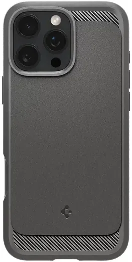 Spigen Rugged Armor MagFit Apple iPhone 16 Pro Hoesje MagSafe Grijs afbeelding 2
