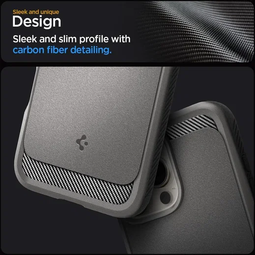 Spigen Rugged Armor MagFit Apple iPhone 16 Pro Hoesje MagSafe Grijs afbeelding 7