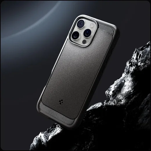 Spigen Rugged Armor MagFit Apple iPhone 16 Pro Hoesje MagSafe Grijs afbeelding 9
