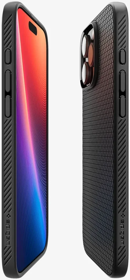 Spigen Liquid Air Apple iPhone 16 Pro Hoesje Back Cover Zwart afbeelding 11
