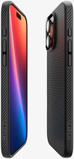 Spigen Liquid Air Apple iPhone 16 Pro Hoesje Back Cover Zwart afbeelding 11