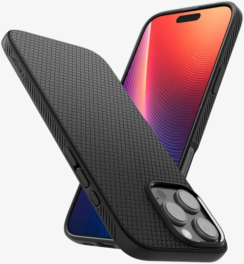Spigen Liquid Air Apple iPhone 16 Pro Hoesje Back Cover Zwart afbeelding 14