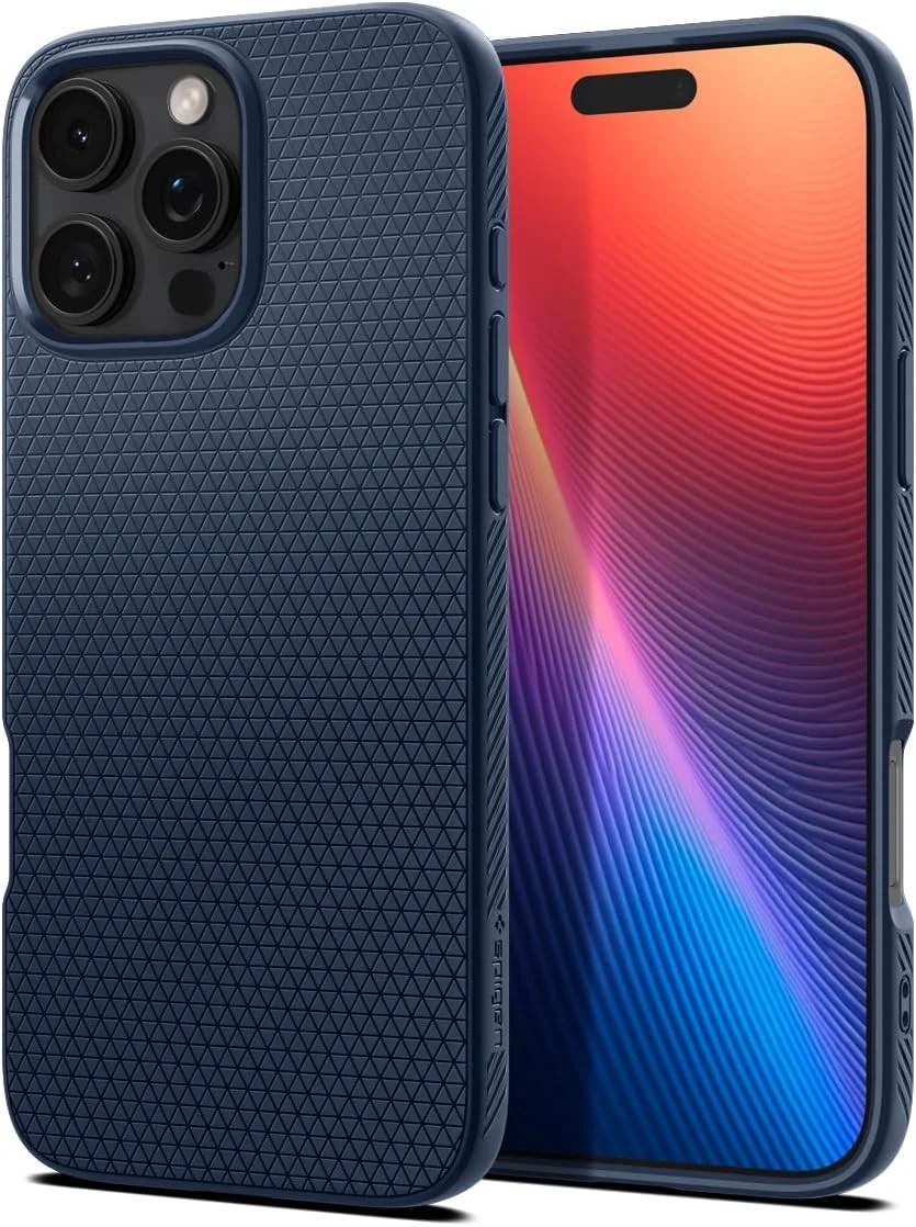 Spigen Liquid Air Apple iPhone 16 Pro Hoesje Back Cover Blauw afbeelding 1