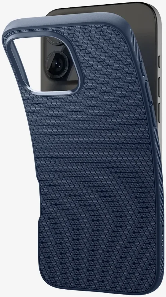Spigen Liquid Air Apple iPhone 16 Pro Hoesje Back Cover Blauw afbeelding 9