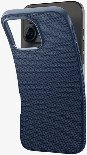 Spigen Liquid Air Apple iPhone 16 Pro Hoesje Back Cover Blauw afbeelding 9