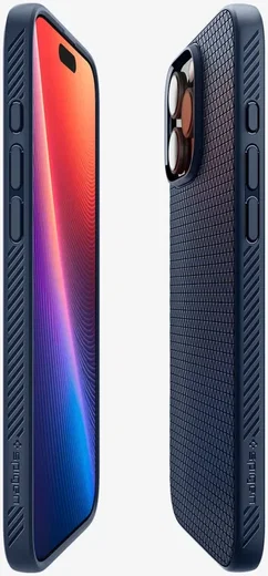 Spigen Liquid Air Apple iPhone 16 Pro Hoesje Back Cover Blauw afbeelding 10
