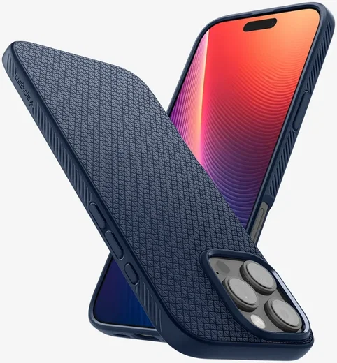 Spigen Liquid Air Apple iPhone 16 Pro Hoesje Back Cover Blauw afbeelding 13